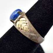 Lapis Lazuli Gemstone Ring in Sterling Silver