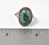 Tasteful Turquoise Ring in Sterling Silver
