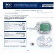 PLATINUM EMERALD AND DIAMOND RING 5.08 C.T.W.