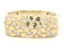 10kt Yellow gold nugget ring