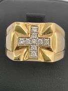 MEN'S CERTIFIED 14K YELLOW GOLD