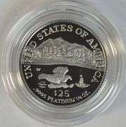 Gem Ultra Cameo Proof 2002-W $25 Proof Platinum Eagle. Box/COA