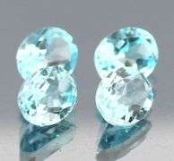 Bright 13.75ct sky blue Topaz set