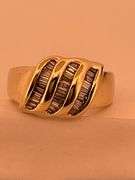 CERTIFIED BRAND NEW 14K YELLOW GOLD DIAMOND BAND / RING