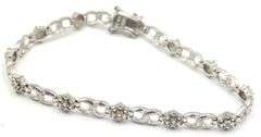 Group lot of 4 Vintage 925 sterling silver bracelets