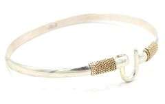 925 Sterling silver Bucket bangle bracelet