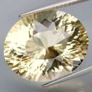 Premium cut and color 12.63ct wheat blonde Citrine!!!