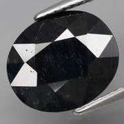 Elegant 5.50ct midnight black Sapphire -heated only!