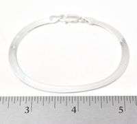 Herringbone  Chain Bracelet in Sterling Silver 5.1grams