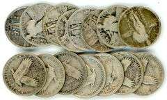 15 Assorted Standing Liberty Quarters