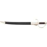 16th Century Style Hunting Sword Rosewood Handle w/ Leather Scabbard