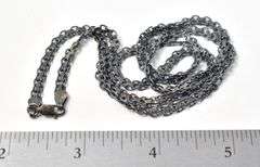 Mesh Chain Link Long Chain in Sterling Silver 14.4grams 24inch