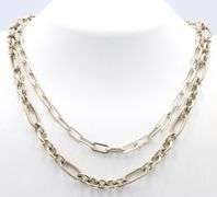 Group lot of 2 Vintage 925 sterling silver necklaces
