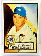 Frank Overmire 1952 Topps Baseball Card