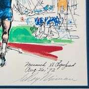 Highly Collectible Hand Signed LeRoy Neiman Olympics Serigraph