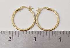 Hoop Earrings in Sterling Silver 2.9grams