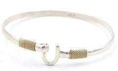 925 Sterling silver Bucket bangle bracelet