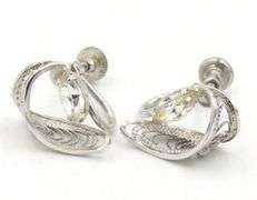 Set of Vintage 925 sterling silver filigree necklace and Earrings