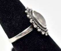Quartz Gemstone Ring in Sterling Silver