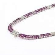 PLATINUM RUBY AND DIAMOND NECKLACE 46.16 C.T.W.