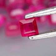 Lovely 1.77ct 20 piece princess cut Ruby set