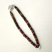 Hand made European gem stone silver braclet. Size 7"