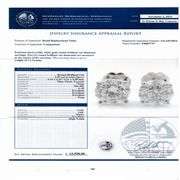 14K WHITE GOLD GH COLOR SI TO DIAMOND STUD EARRINGS 2.02 C.T.W.