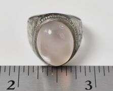 Translucent Stone Ring in Sterling Silver 6.9grams Size 7 1/4