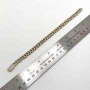 10k Gold Diamond Curb Chain Bracelet