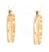 14kt Yellow gold hoop earrings