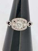 CERTIFIED 14K WHITE GOLD DIAMOND RING
