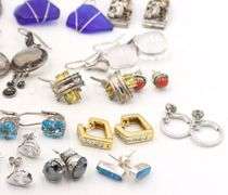 Group lot of Vintage 925 sterling silver earrings