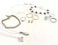 Group lot of Vintage 925 sterling silver mixed jewelry