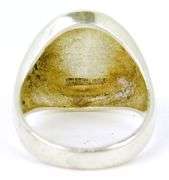 Chunky Vintage Sterling Silver Signet Ring, Size 10