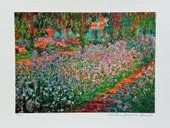 Collectible Limited Edition Claude Monet, Garden at Giverny