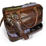 Premium Leather Duffel Bag Travel Luggage