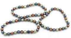Lot of 3 Honora multi color pearl bracelets
