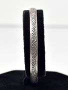 Bangle Bracelet with Floral pattern in Sterling Silver 7.5grams