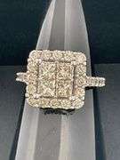CERTIFIED 14K WHITE GOLD DIAMOND RING