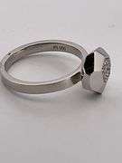 CERTIFIED LADIES PLATINUM AND DIAMOND RING