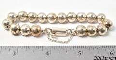Beaded Link Bracelet in Sterling Silver 31.2grams