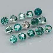 Multi-hue 5.08ct natural blue green Sapphire set