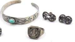 Group lot of Vintage 925 sterling silver jewelry