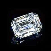 Sparkling 3 Ct VVs1 Emerald Cut Lab Simulated Diamond Solitaire