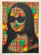 Highly Collectible Mr. Brainwash Mona Lisa Screenprint Signed with Thumbprint