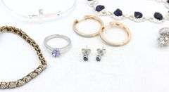 Group lot of Vintage 925 sterling silver mixed jewelry