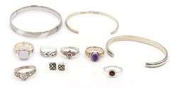 Group lot of Vintage 925 sterling silver mixed jewelry