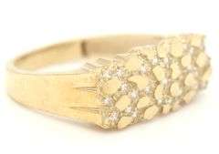 10kt Yellow gold nugget ring