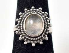 Quartz Gemstone Ring in Sterling Silver