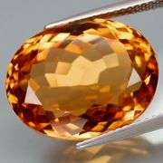Beautiful cut color and clarity 17.40ct Brazilian Citrine